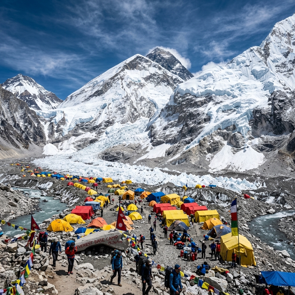 Mt. Everest view from Namche Bazaar